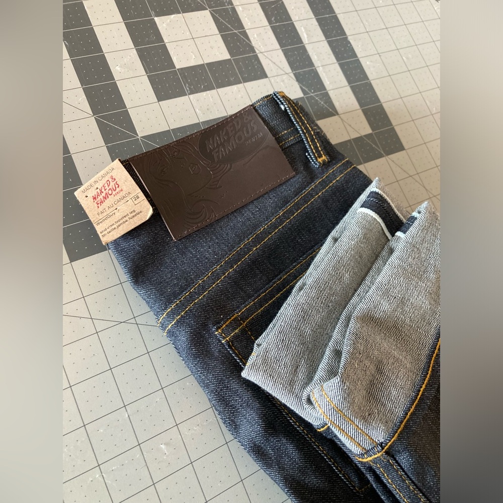 Naked & Famous weird guy tag size 28 (30x30) in Left Hand Twill